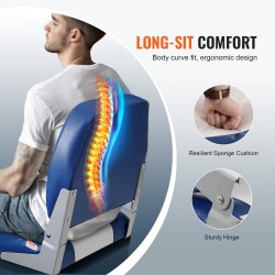 Venetuoli taittuva matala selkänoja PVC pinta PP runko vaahtomuovi 1 kpl veneisiin