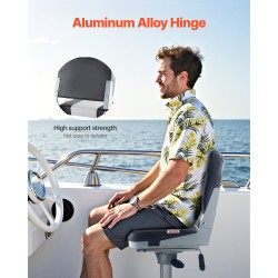 Taitettava venetuoli matalalla selkänojalla paksulla vaahtopehmusteella vedenpitävällä PVC-päällisellä kalastukseen