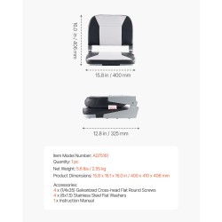 Taitettava venetuoli matalalla selkänojalla paksulla vaahtopehmusteella vedenpitävällä PVC-päällisellä kalastukseen