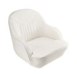 Veneistuin kapteenin ämpärituolimallinen matalalla selkänojalla paksulla vaahtopehmusteella käsinojilla vedenpitävä PVC nahka