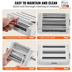 Pastalisäosa ruostumattomasta teräksestä pastarulla spagetti ja nauhaleikkurit kahdeksanportainen