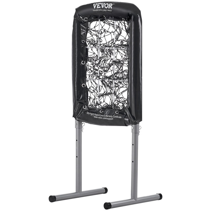 9-aukoinen syöttöverkko baseballille ja softballille 21 x 29 tuumaa korkeussäädöllä