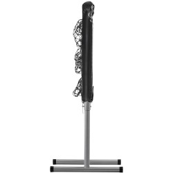 Syöttöharjoitteluverkko 28x27 tuumaa 9 ruutuinen korkeussäädettävä teräsrunko palautusverkolla neljällä maakiilalla