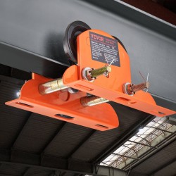 Käsikäyttöinen teräksinen siltavaunu 499 kg kantavuus 6–12 cm I- ja H-palkkeihin sopiva