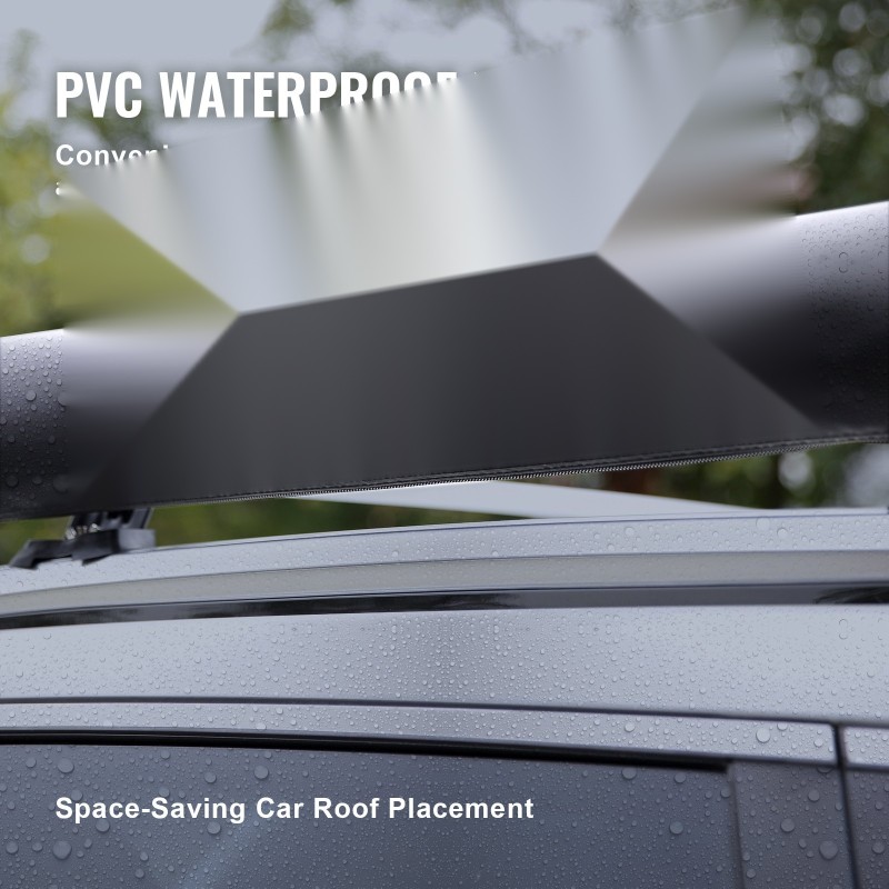 Auton sivumarkiisi polyesterikangas 4,6 x 6,6 jalkaa vedenpitävä säilytyslaukulla