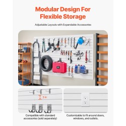 Uraseinäpaneelit PVC-muovi 1225x2450x20 mm valkoinen 8 kpl säilytykseen