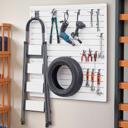 PVC seinäpaneelisarja 4 kpl 1230 x 1235 x 20 mm valkoinen modulaarinen