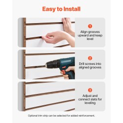 Uraseinäpaneelit MDF 1220 x 1220 mm 2 kpl valkoinen modulaarinen