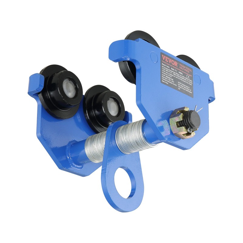 Manuaalinen seosteräksinen palkkikärry 1t kantavuus kaksipyöräinen säädettävä 63,5–177,8 mm I- ja H-palkkeihin