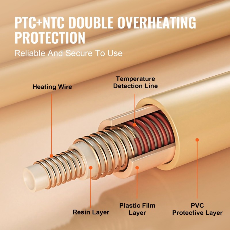 Sähkölämmityspeitto 130 x 180 cm pehmeä flanelli lampaankarvainen 6 lämpötilatasoa ajastin