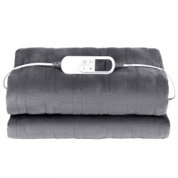 Sähkölämmitteinen viltti 130 x 160 cm pehmeä flanelli sherpa 6 lämpöasetusta