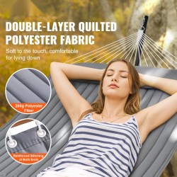 Tikattu kahden hengen puuvillariippumatto 1400 x 1900 mm jalustolla 480 paunan kantavuus