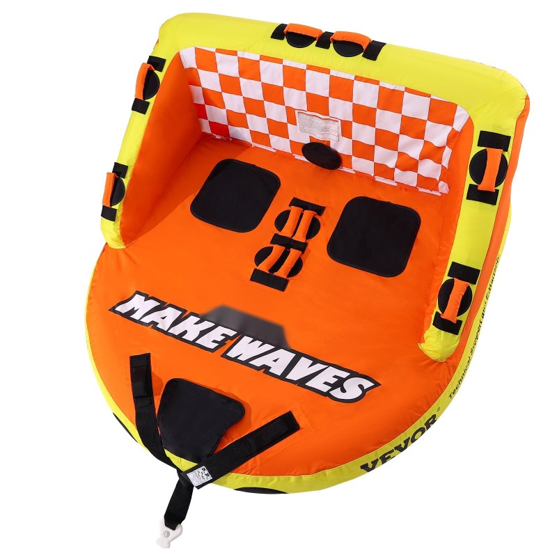 Vedettävä vesirengas yhdelle tai kahdelle nylonpäällisellä ja selkänojalla