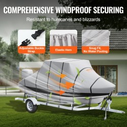 T-top-venepeite 600D Oxford-kangas PU-pinnoite vesitiivis 7310–7920 mm pituus 2690 mm leveys