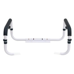 Wc-turvakaide teräs säädettävä leveys 410–510 mm pehmustetut käsinojat 136 kg helppo asennus