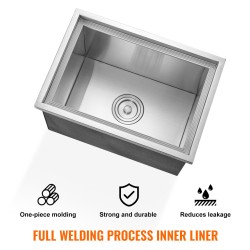 Upotettava jääastia ruostumatonta terästä 37,9 l 20 mm PU-vaahtoeriste viemäriputkella ja tulppalla