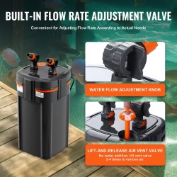 Ulkosuodatin akvaariolle 454 L 15W pumppu 9W UV-lamppu hiljainen