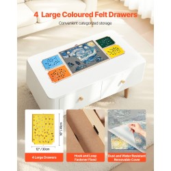 Palapelialusta mänty 1500 palaa 865x635 mm kääntyvä 2 kallistuskulmaa 4 huopalaatikkoa