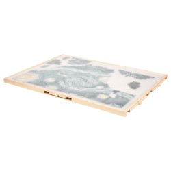 Palapelialusta mänty 865x635 mm kääntyvä 1500 palalle 5 vetolaatikkoa