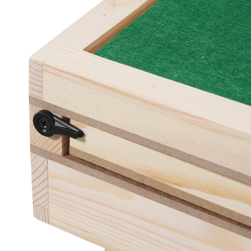 Palapelipöytä mäntyinen 1500 palan kolmiportaisesti kallistettava neljä laatikkoa läpinäkyvä kansi