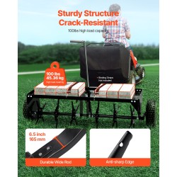 Vedettävä rautainen piikkiauraaja 1016 mm leveys 6 sarjaa 4 piikkiä