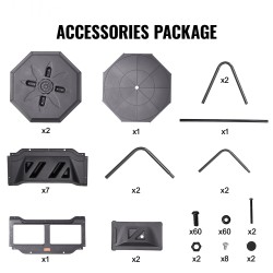 Kaksikammioinen pyörivä kompostori 162,7 litraa BPA-vapaa teräsrunko kaksi liukuovea