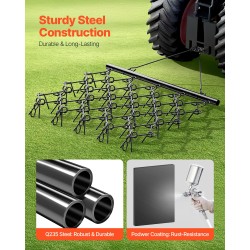 Kettoaura Q235-teräs 1780 x 1470 mm 60 hammasta maastoajoneuvoille ja traktoreille