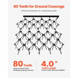 Ketjukultivaattori Q235-teräs 1707 mm työleveys 80 piikkiä mönkijä ja traktori