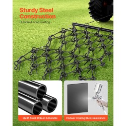 Ketjuäes Q235-teräs 88 tuuman työleveys 69 teräspiikkiä mönkijöille ja traktoreille