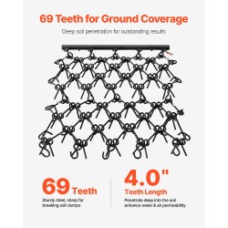 Ketjuäes Q235-teräs 88 tuuman työleveys 69 teräspiikkiä mönkijöille ja traktoreille