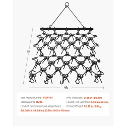 Ketjuäes Q235-teräs 88 tuuman työleveys 69 teräspiikkiä mönkijöille ja traktoreille