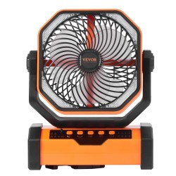 Ladattava pöytätuuletin ABS muovia suurella akulla LED lyhdyllä neljällä nopeudella automaattikääntö