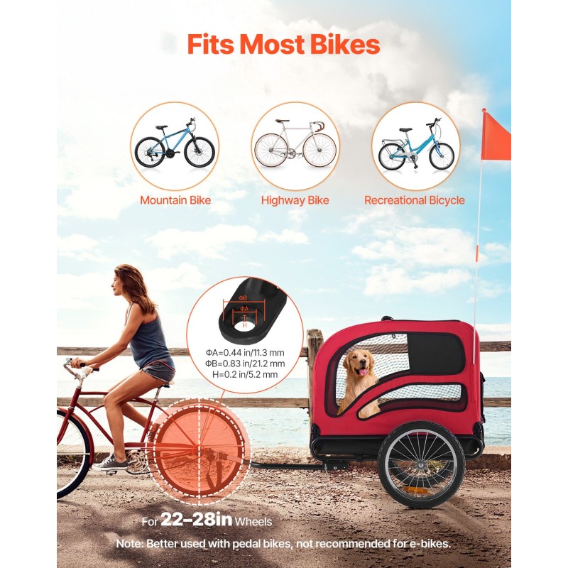 Koirapyöräkärry hiiliteräsrunko kestävä kangas taittuva runko maksimikantavuus neljäkymmentäviisi kiloa