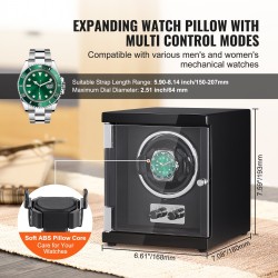 Kellonpyörittäjä yhdelle automaattikellolle korkeatiheyksinen levy akryyli PU-verhoilu hiljainen Mabuchi-mikromoottori sininen