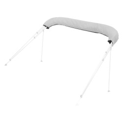 Veneen bimini-vaihtokangas 4-kaariselle 600D polyesterikangas pituus 96 tuumaa leveys 97–103 tuumaa vaaleanharmaa