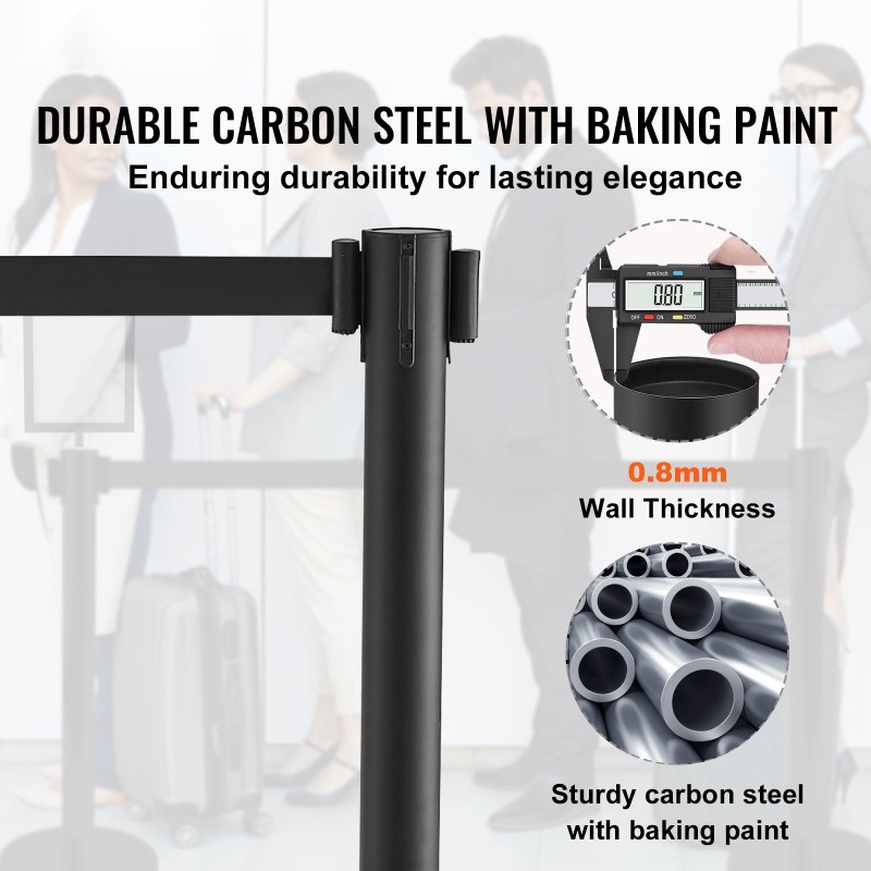 Jononohjauspylväät kuusi kappaletta hiiliteräspylväät betonitäytteiset jalustat kolme sisäänkelautuvaa nauhaa opastekehys