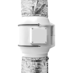 Eristetty joustava ilmanvaihtokanava halkaisija 108 mm 7,62 m kolmikerroksinen lasikuitueriste 2 kanavakiristintä