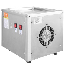 Rullajäätelökone integroidulla kompressorilla 280 x 240 mm paistopinnalla 304 ruostumatonta terästä