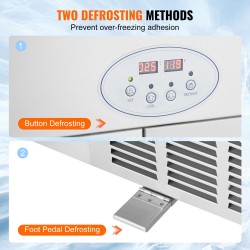 Paistettavan jäätelön rullakone 2 pannua 450x450 mm 304-ruostumatonta terästä kompressorilla ammattikäyttöön