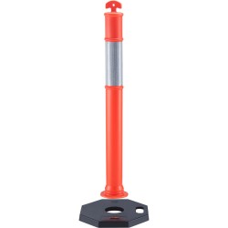 Liikenteen ohjaustolpat kumipohjalla 360 asteen heijastinnauhalla 430 x 430 mm 2 kpl