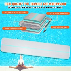 Ilmatäytteinen voimistelumatto PVC 4,9 m 101 cm 10 cm sähköpumpulla