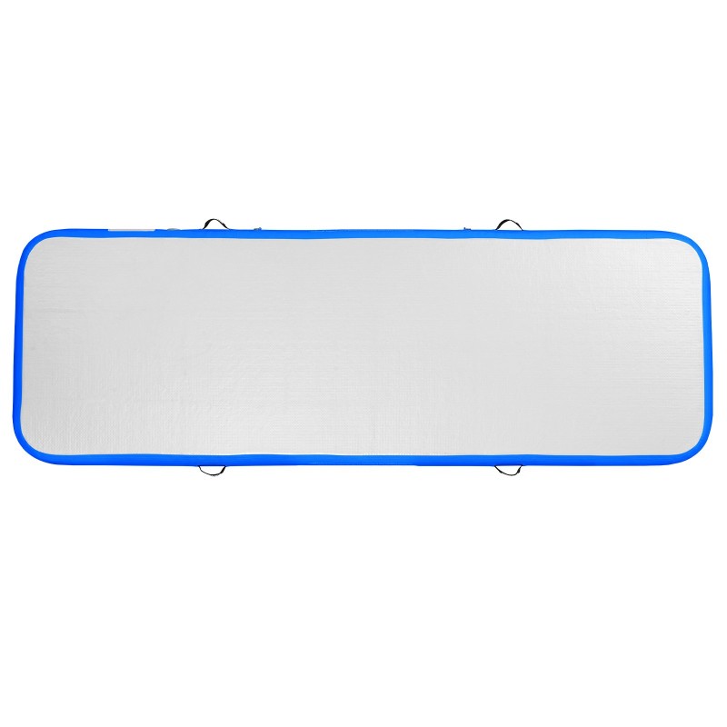 Ilmatäytteinen voimistelumatto PVC-materiaalista 3000x1010x100 mm sininen sähköpumpulla ja säilytyslaukulla
