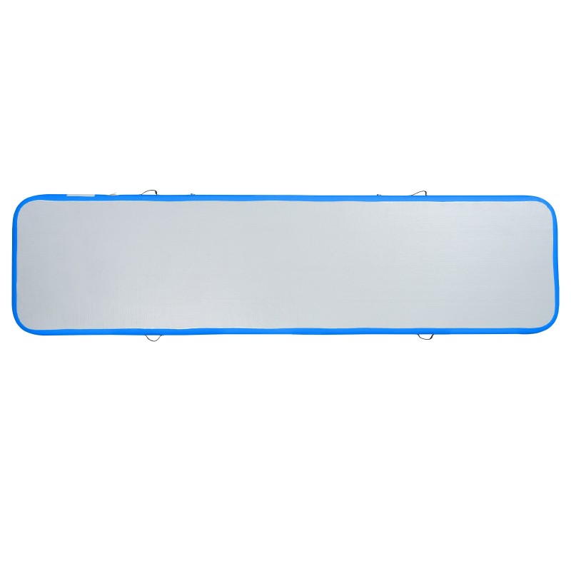 Ilmatäytteinen PVC-voimistelumatto 398x101x10 cm 4 tuumaa 600W pumppu sininen
