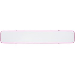 Ilmatäytteinen PVC-voimistelumatto kuusi metriä pitkä kymmenen senttiä paksu pinkki