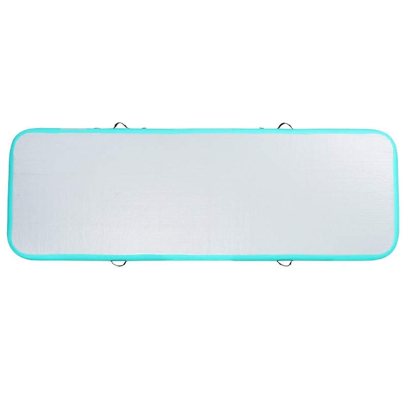 Ilmatäytteinen voimistelumatto PVC 100 mm paksu 3000x1010 mm mintunvihreä 600W pumppu mukana