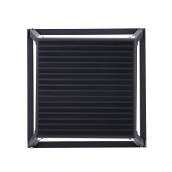 Plyometriaboksi teräsrunko 12 tuuman korkeus liukumaton silikonipinta 227 kg kantavuus musta