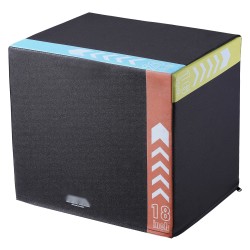 Plyometrinen hyppylaatikko kierrätetty puuvillatäyte 20 18 16 tuumaa liukuestopinta 100 kg kantavuus