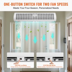 Ilmasulkulaite seinäasennettava 1050 mm 2,2–2,7 m ovikorkeudelle 2292 m³/h 2 nopeutta lämmittämätön