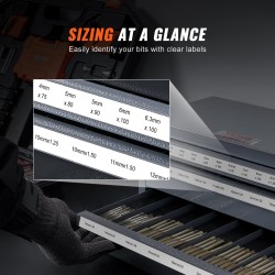 Kierretappikaappi kylmävalssattua terästä 3 laatikkoa 29 lokeroa 3–24 mm pinottava