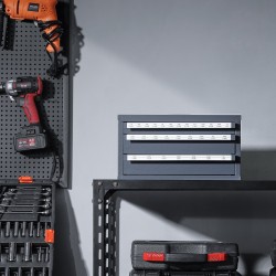 Poranteräkaappi teräs 3 vetolaatikkoa 29 lokeroa 1,59–12,7 mm pinottava